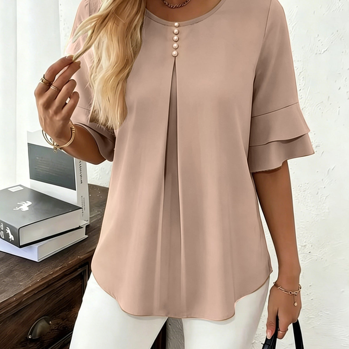 Charlotte | Elegant Ruffle Blouse