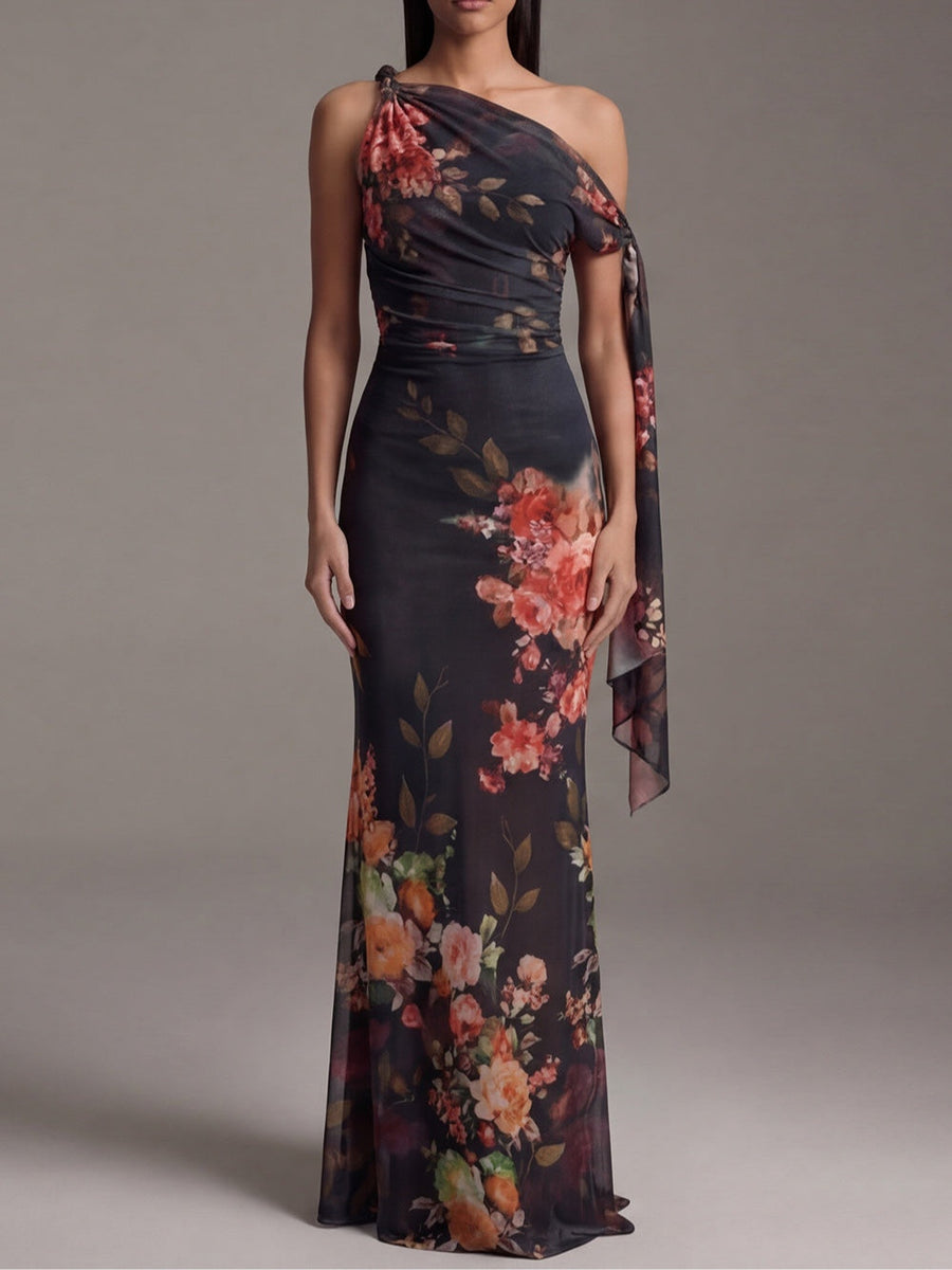 Selena | One-Shoulder Maxi Dress