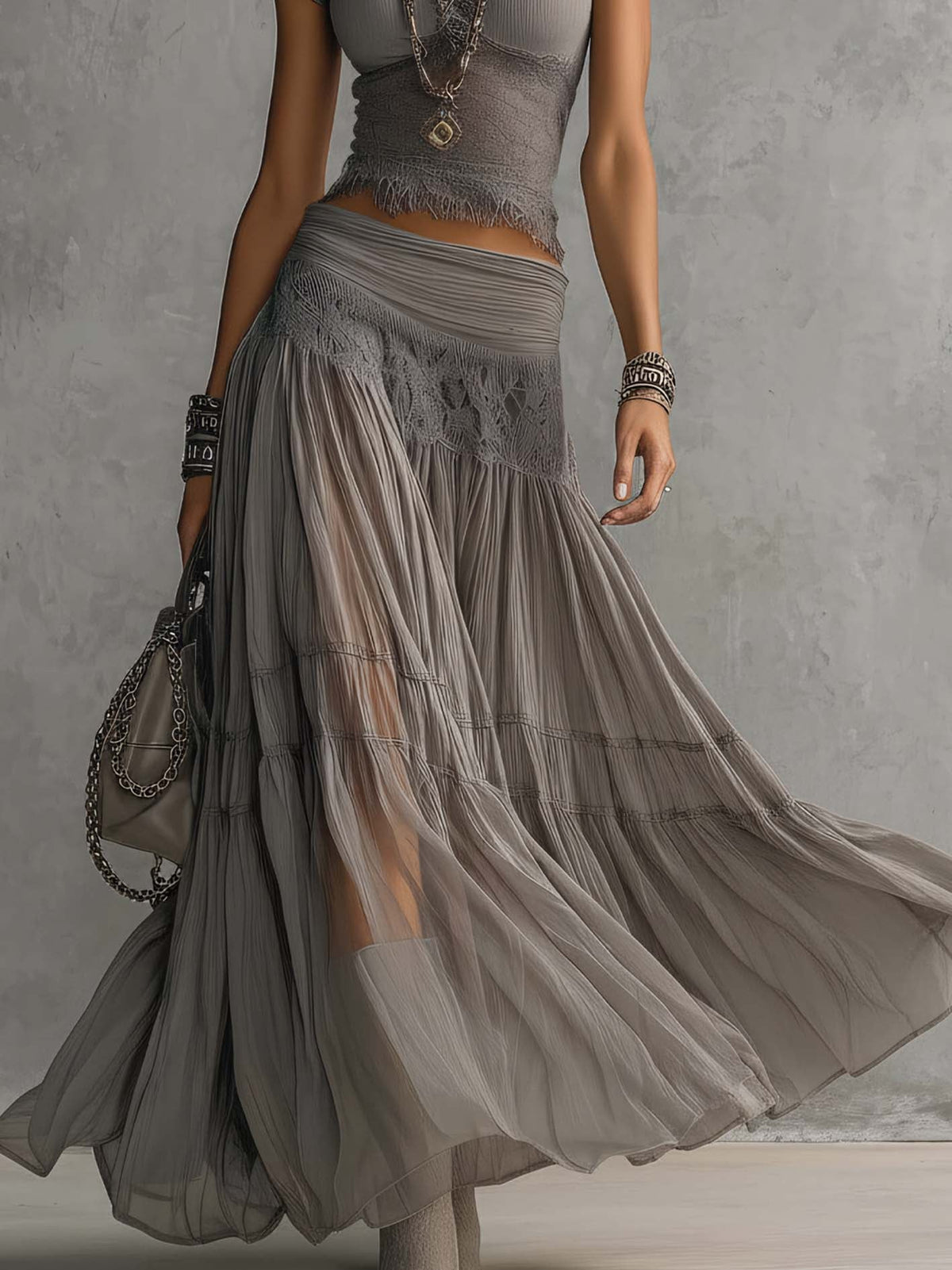 Layla | Elegant Maxi Skirt Set