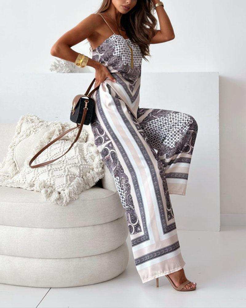 Helen | Stylish Lace-Up Vest & Pants Two-Piece Set Dress