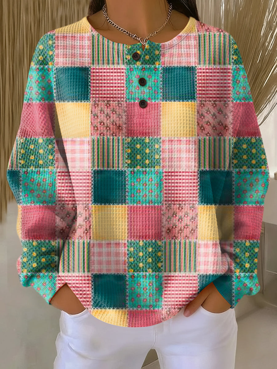 Agnes | Cozy Waffle-Knit Sweater