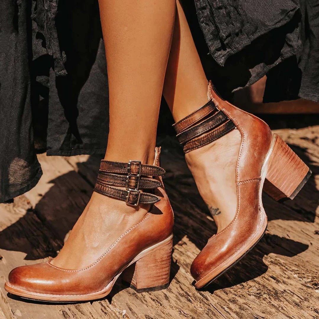 Agnes | Block Heel Ankle Boots