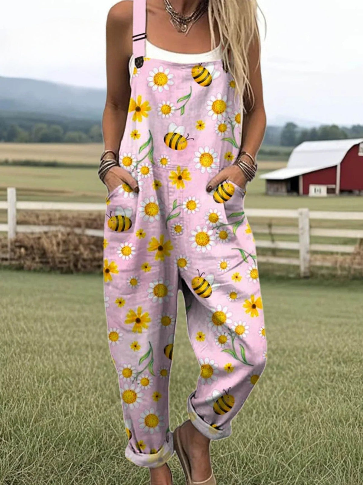 Honey | Floral Bee Jumpsuit