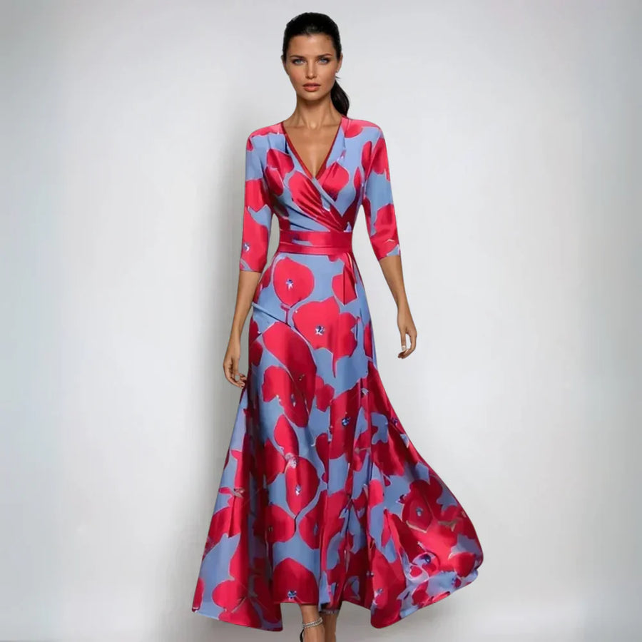 Eliana | Elegant Floral A-Line Dress