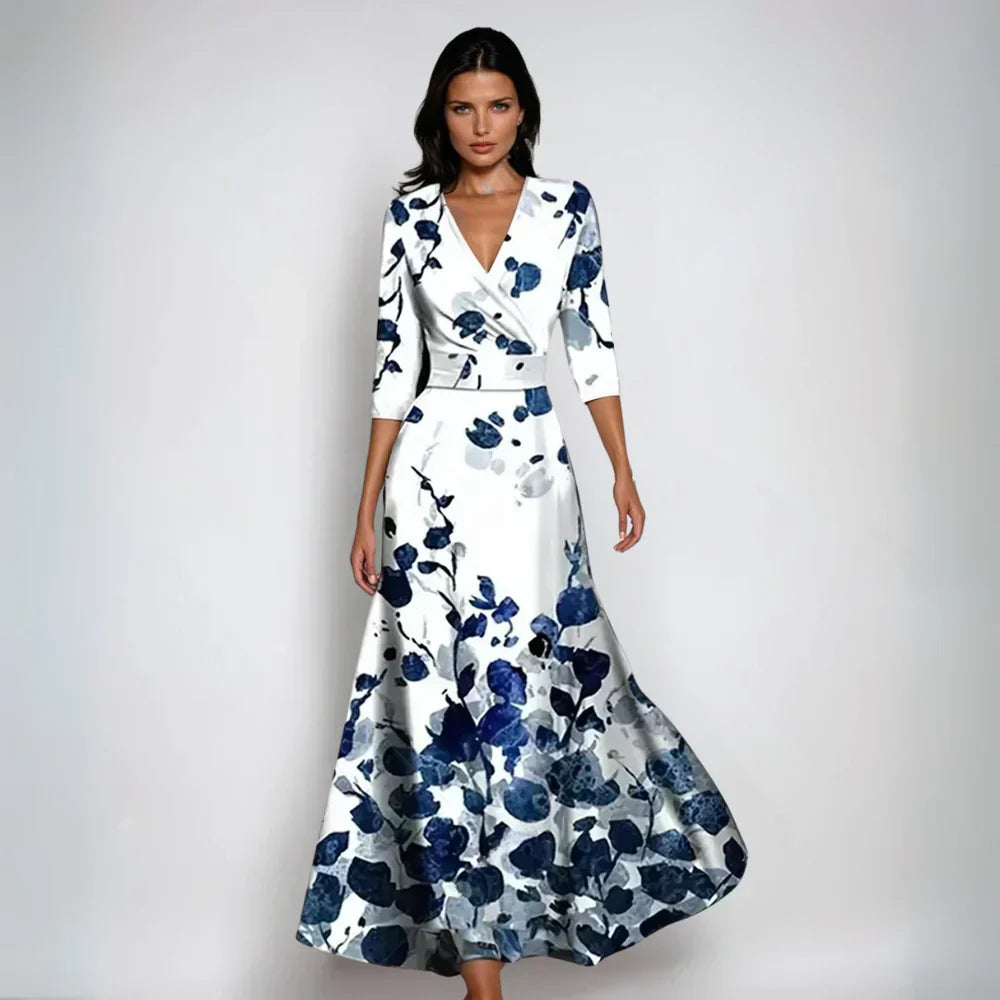 Eliana | Elegant Floral A-Line Dress
