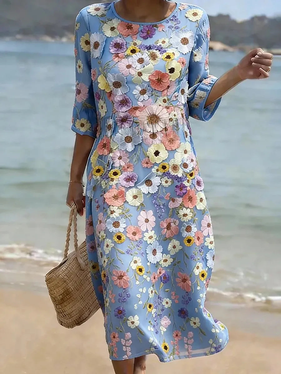 Charlotte | Pastel Floral Dress