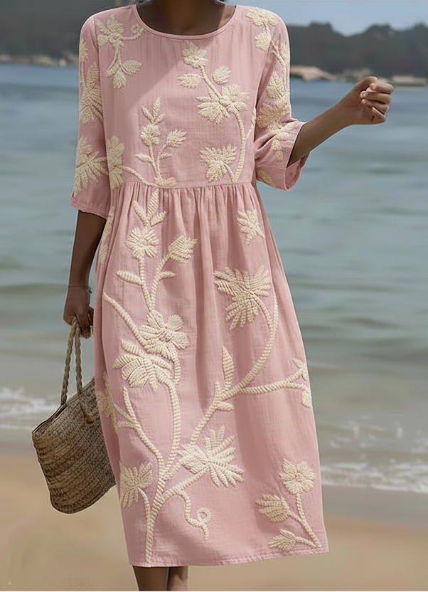 Brooke | Blush Floral Dress
