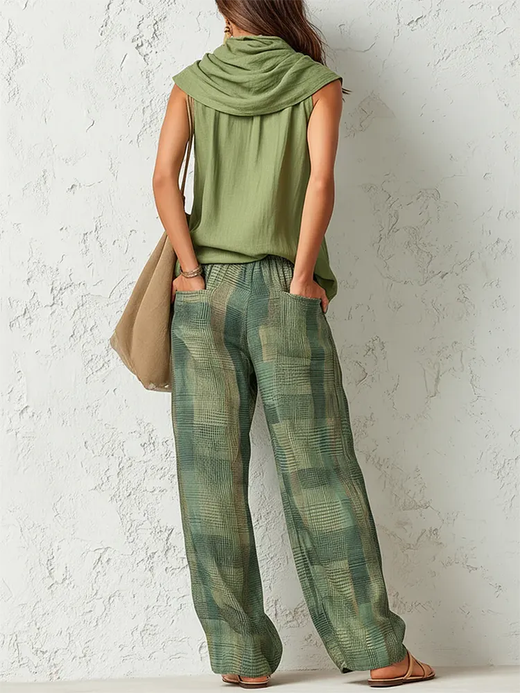 Hazel | Forest-Green Three-Piece Ensemble