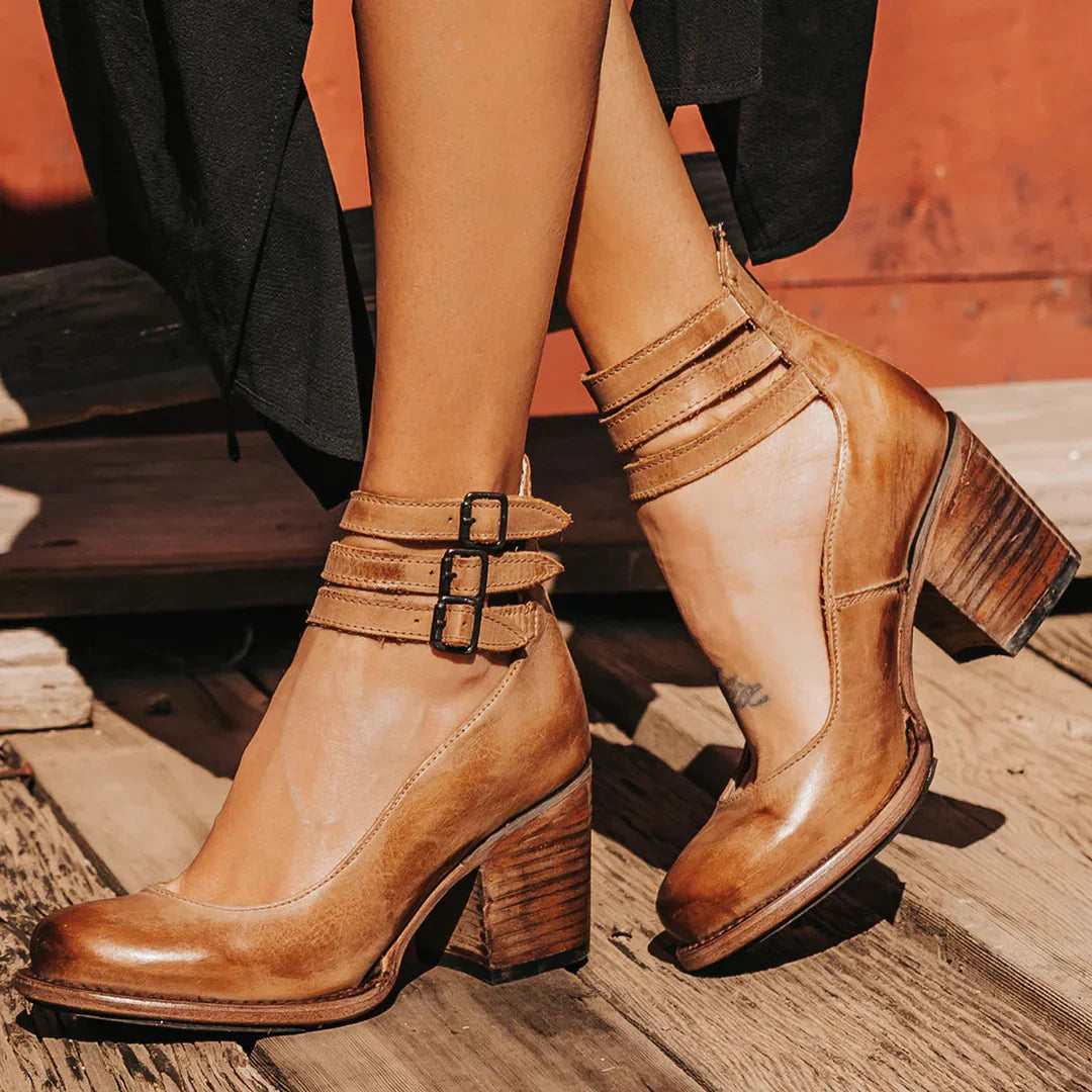 Agnes | Block Heel Ankle Boots