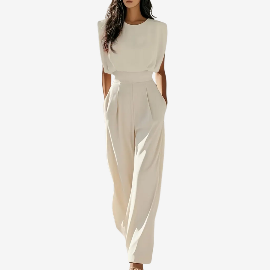 Aria | Defined Waist Jumpsuit