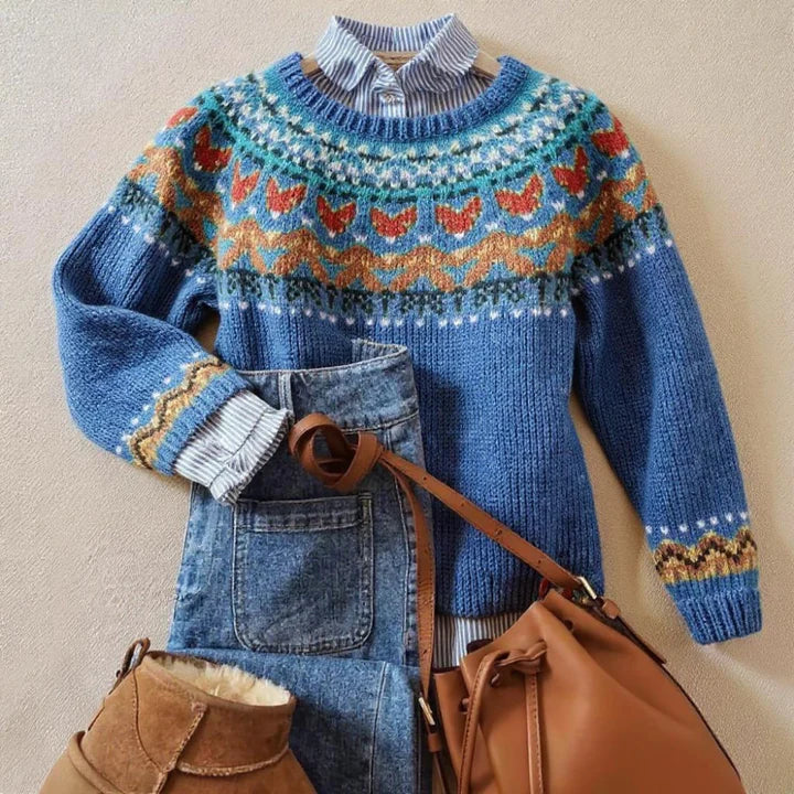 Velvo | Classic Vintage Nordic Knit Sweater