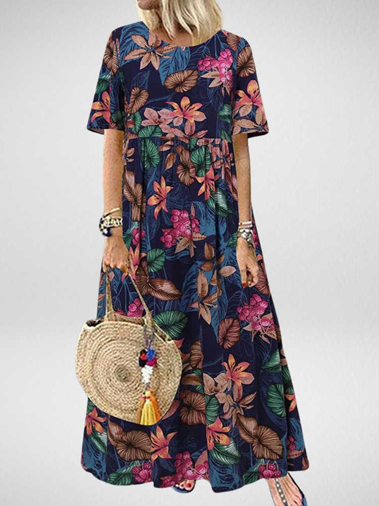 Aviva | Boho Floral Maxi Dress