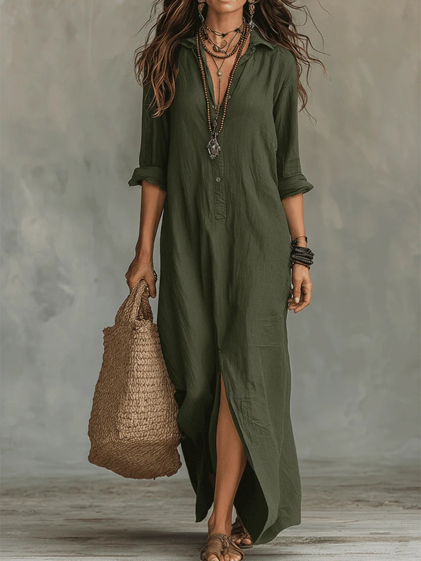 Sienna | Button-Up Maxi Dress