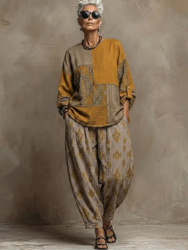 Paloma | Paisley Top & Trouser Set