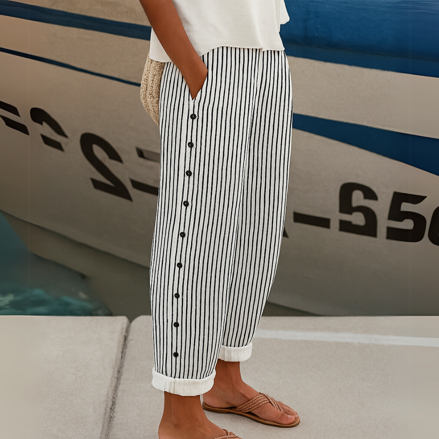 Caitlin | Stylish Striped Pants
