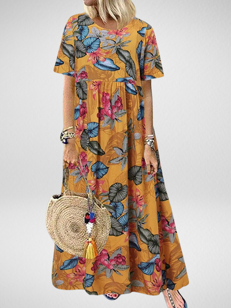Aviva | Boho Floral Maxi Dress