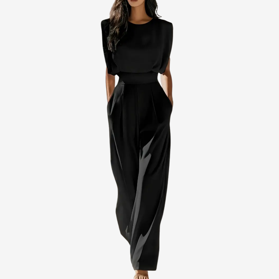 Aria | Defined Waist Jumpsuit