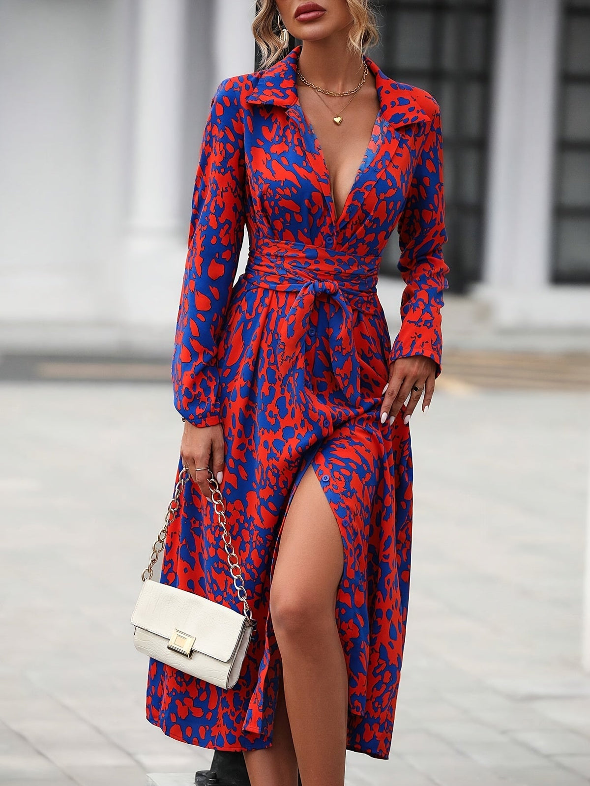 Zafira | Geometric Shirt Dress