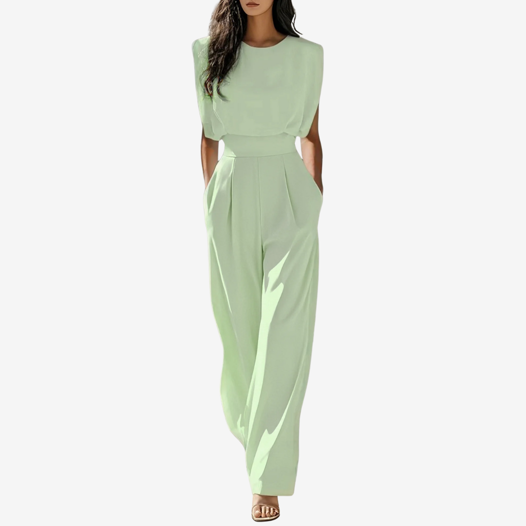 Aria | Defined Waist Jumpsuit