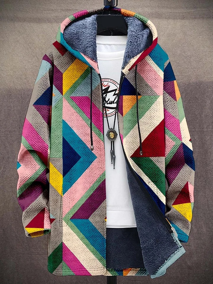 Harper art-inspired hoodie for women with vibrant print, shown in a relaxed fit