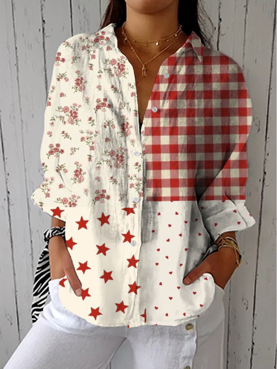 Rosemary | Classic Patchwork Blouse