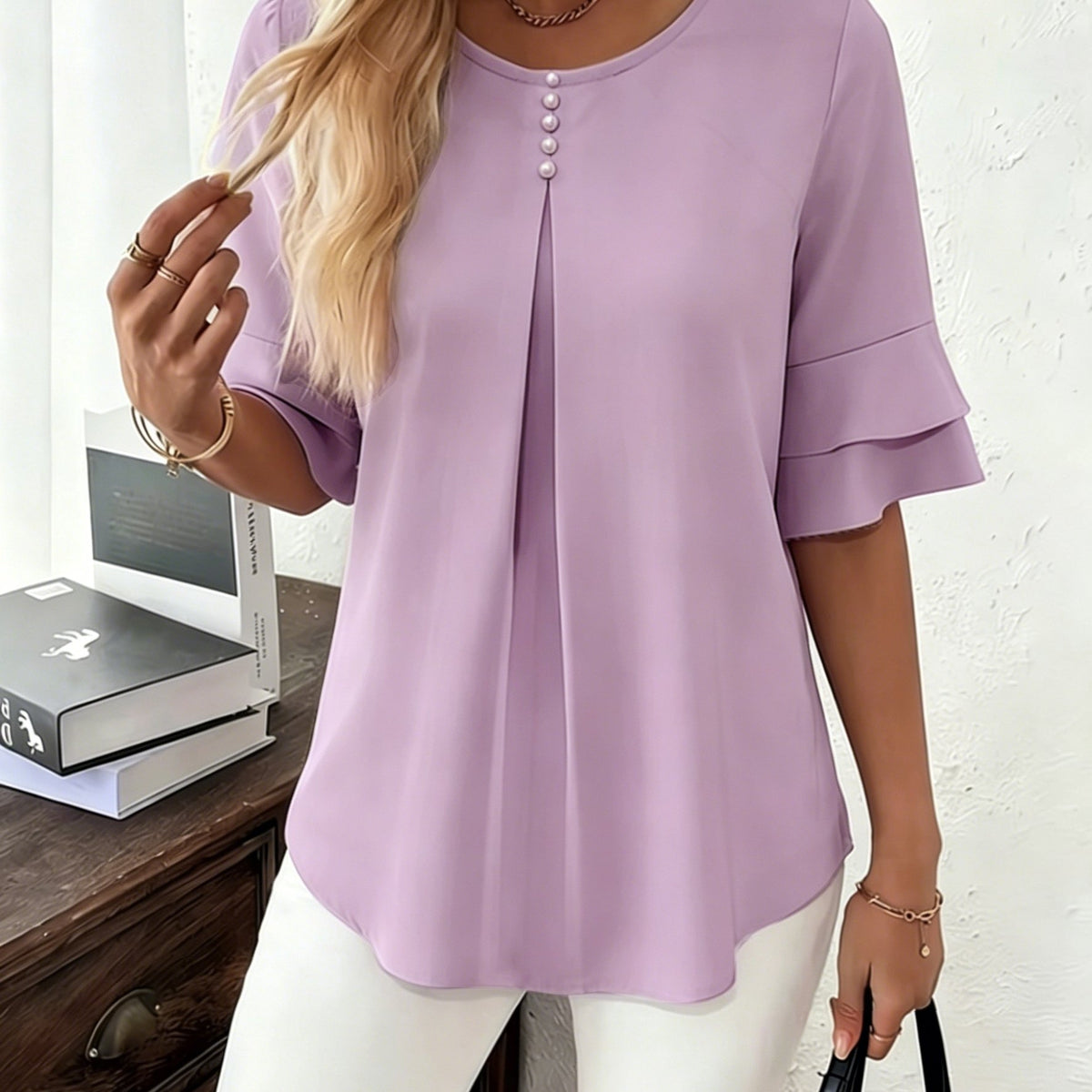 Charlotte | Elegant Ruffle Blouse