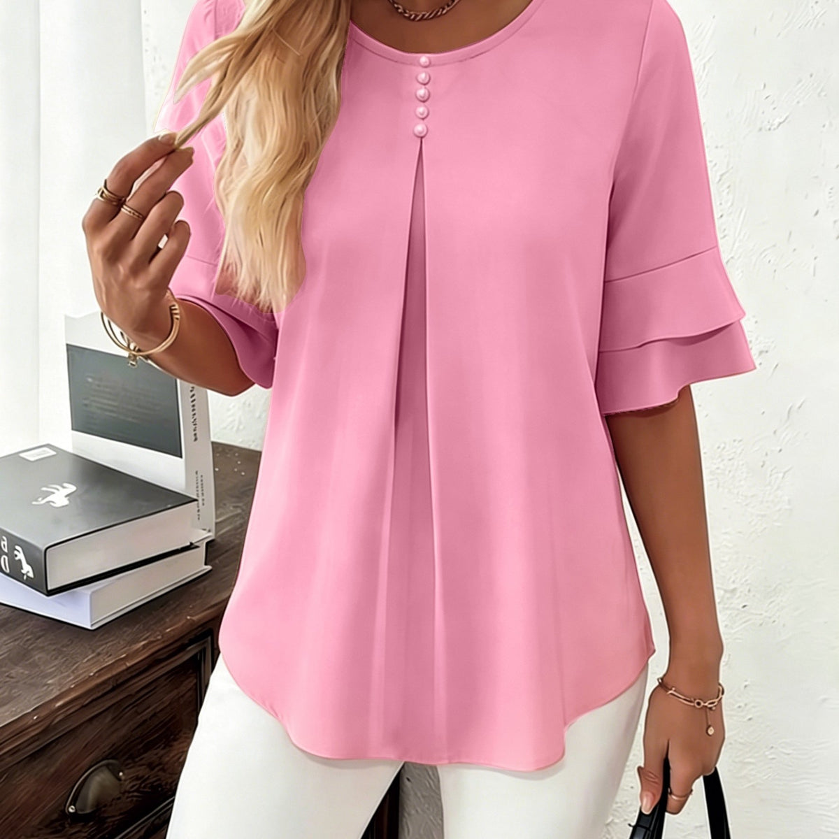 Charlotte | Elegant Ruffle Blouse