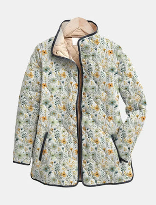 Nola floral-print quilted jacket in multicolour with a relaxed, flattering silhouette