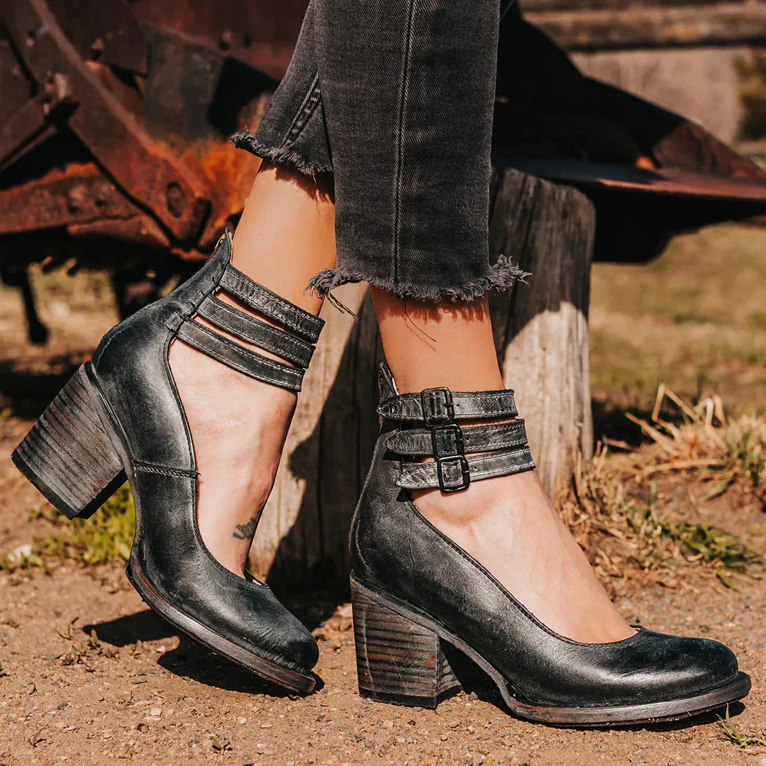 Agnes | Block Heel Ankle Boots