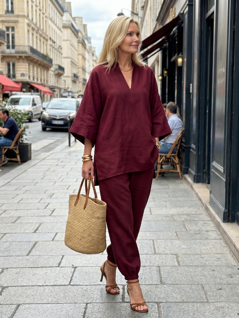 Georgiana | Gathered Trouser Set