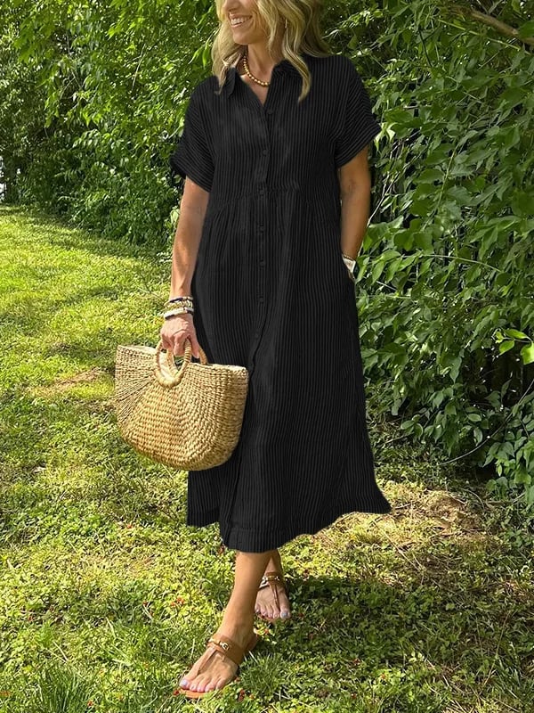 Ishka | Striped Shirt Dress