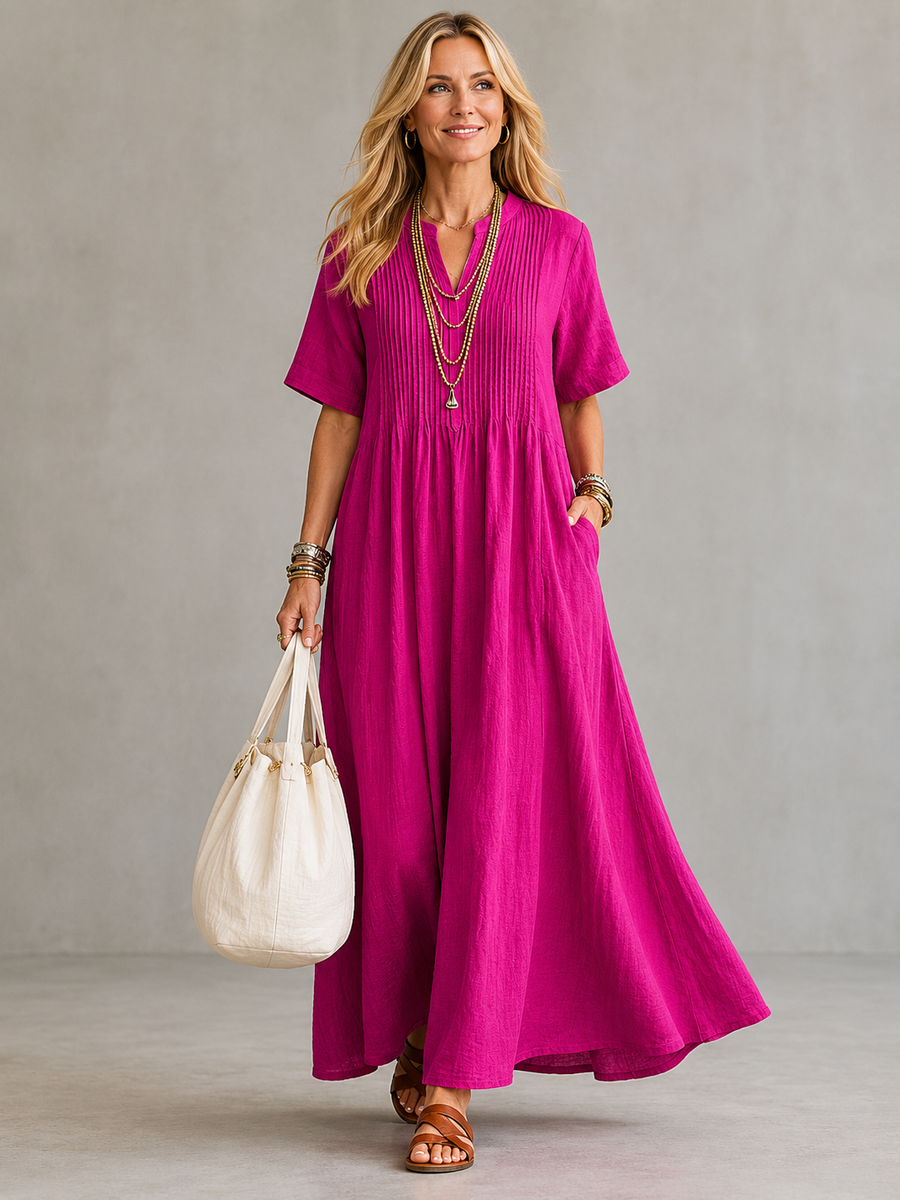 Nathalia | Elegant Pleated Dress