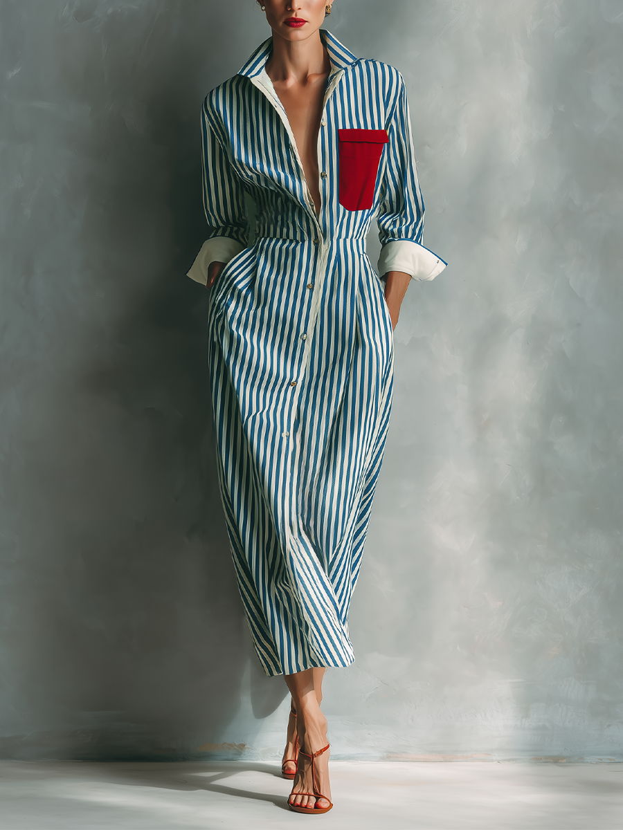 Lauren | Striped Pocket Dress
