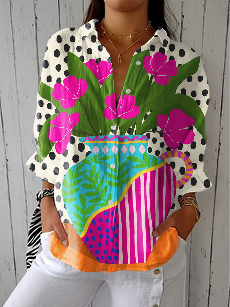 Diana | Floral Graphic Blouse