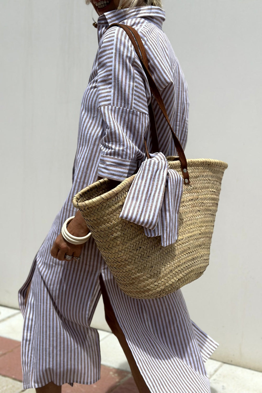 Sunna | Timeless Striped Shirt Dress