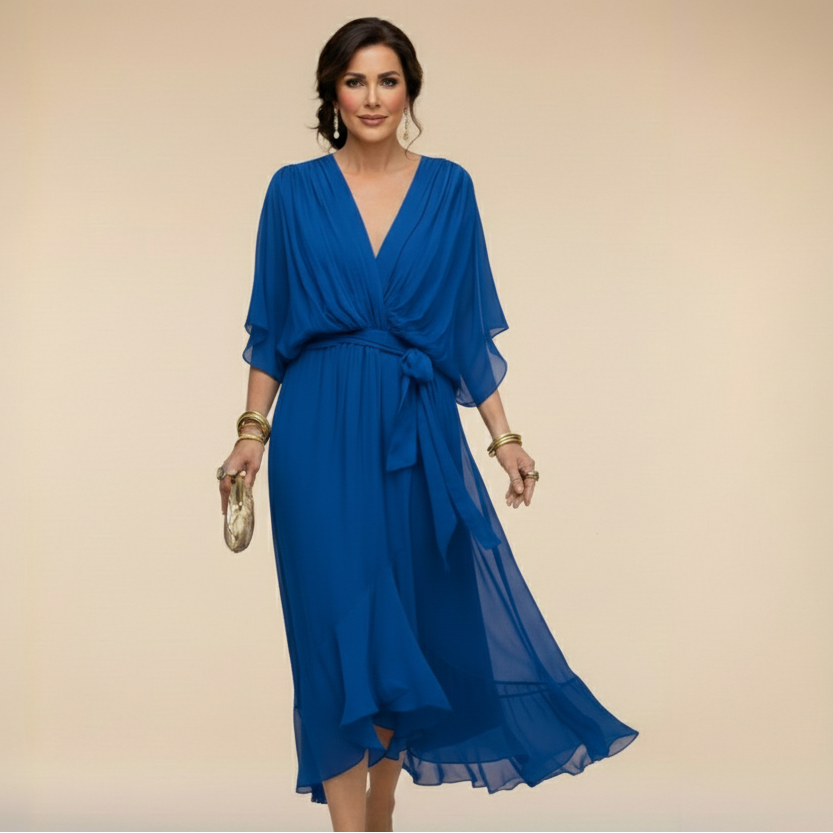 Monica | Elegant V-Neck Dress