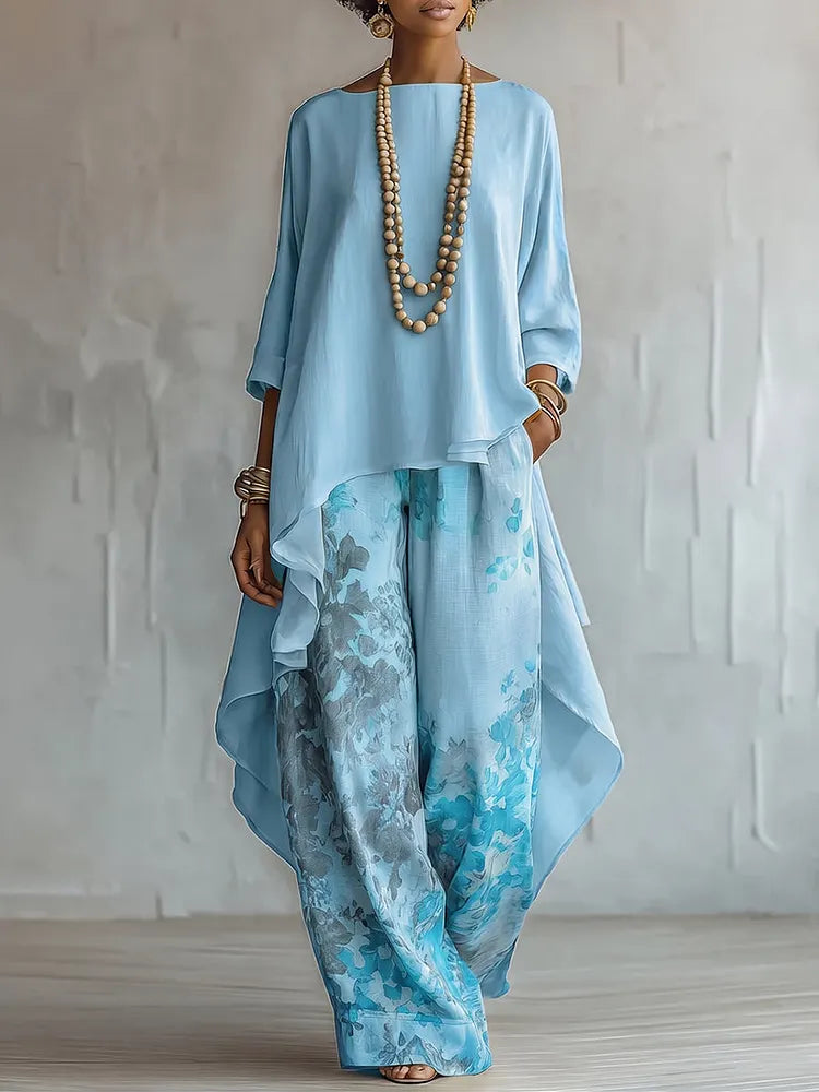 Cecilia | Artistic Floral Two-Piece Set