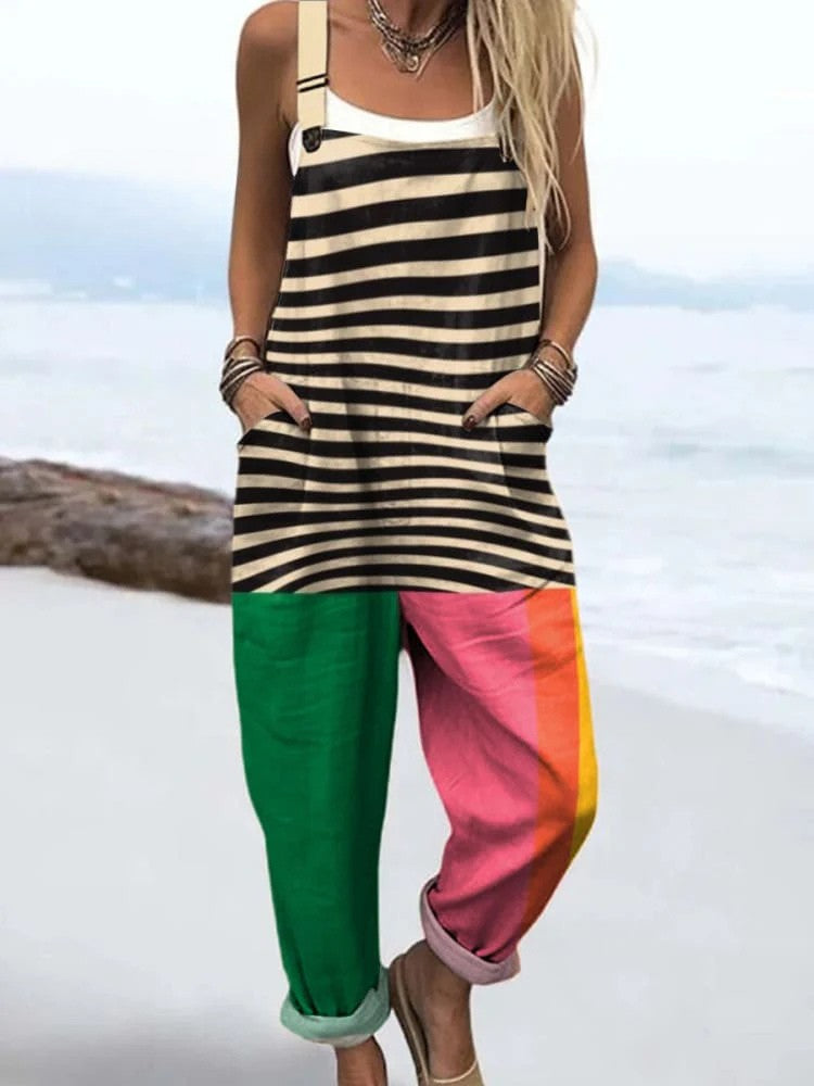 Zara | Striped Casual Jumpsuit