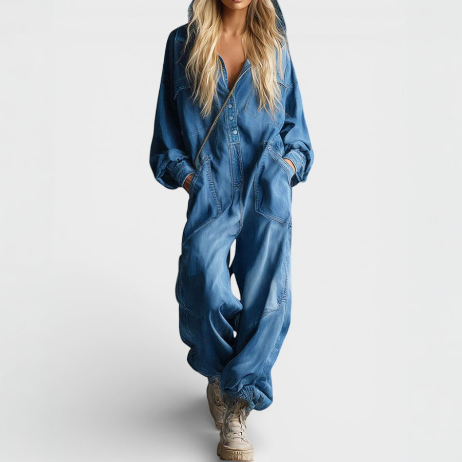 Miara | Hooded Jumpsuit with Pockets