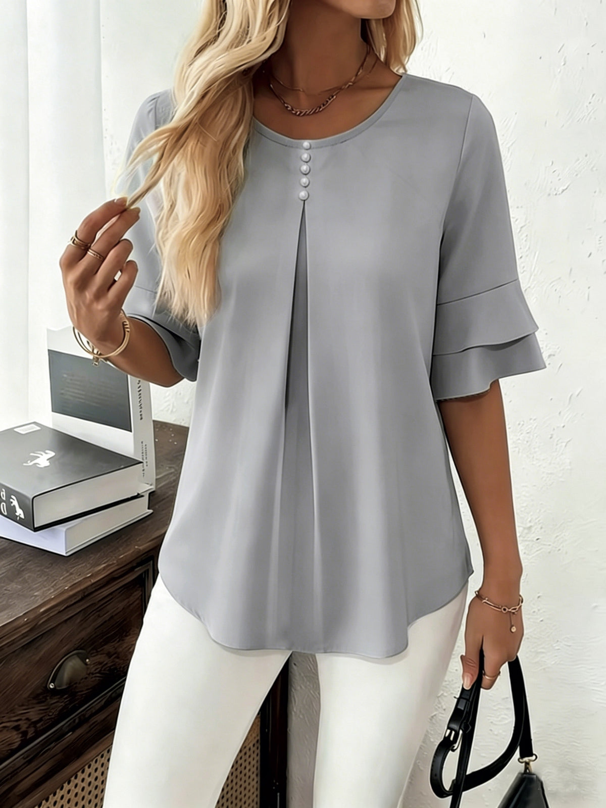 Charlotte | Elegant Ruffle Blouse