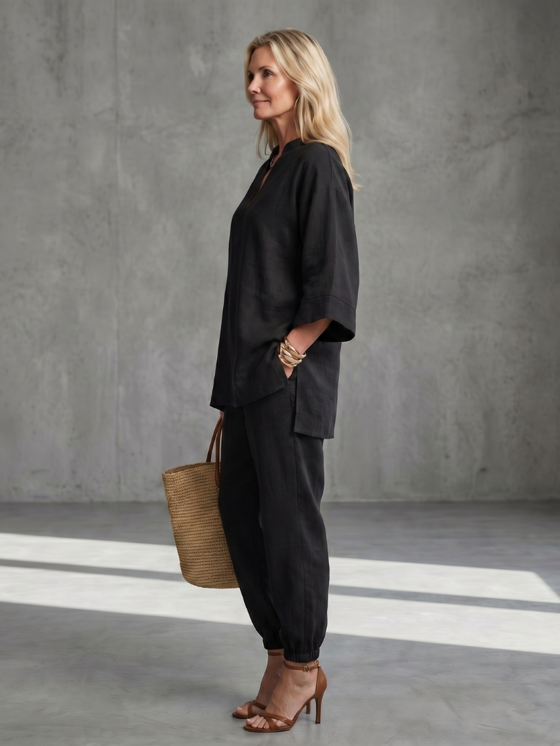 Georgiana | Gathered Trouser Set