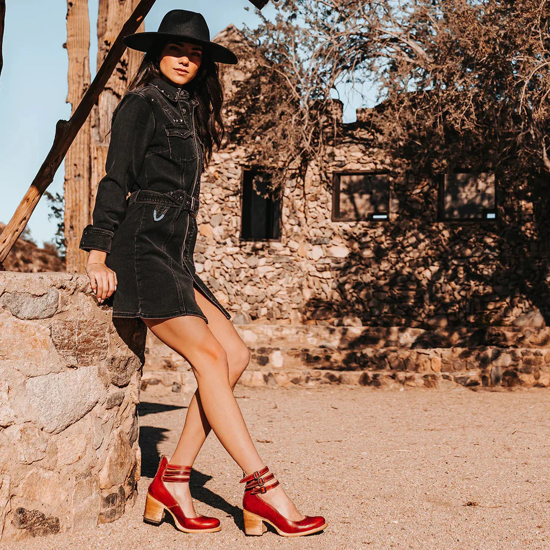 Agnes | Block Heel Ankle Boots