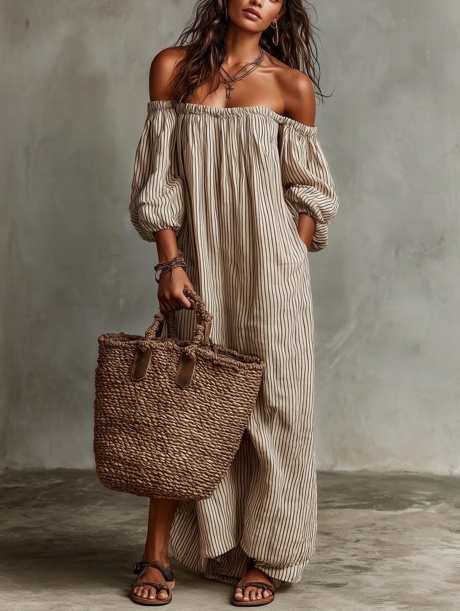 Carmen | Off-Shoulder Maxi Dress