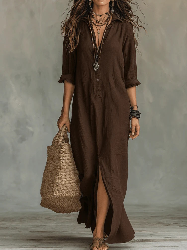 Sienna | Button-Up Maxi Dress