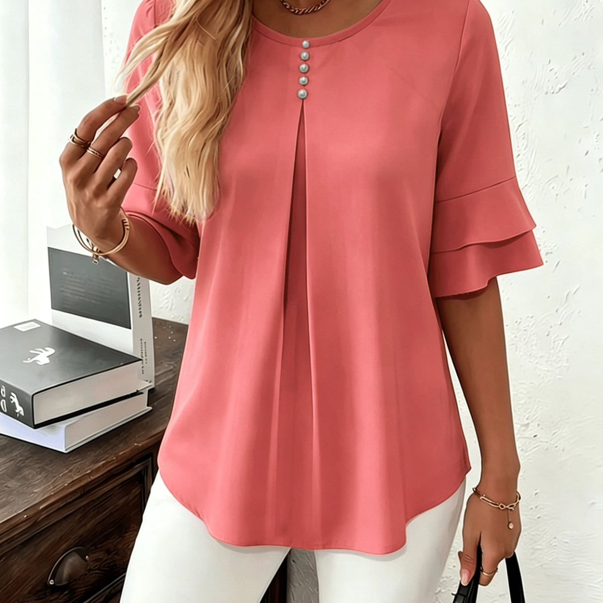 Charlotte | Elegant Ruffle Blouse