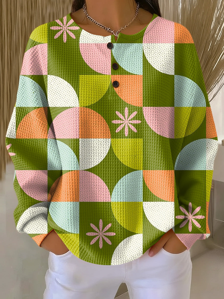 Arelvyn | Abstract Checkered Pattern Sweater