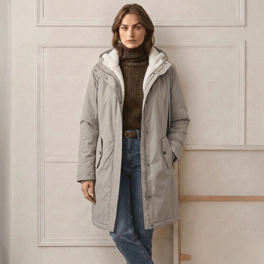 Marjorie | Hooded Weatherproof Longline Coat