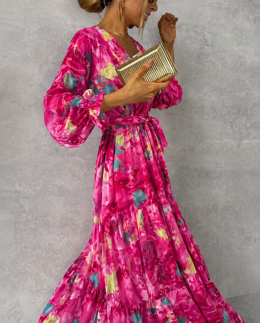 Wrap Dress with Floral Print