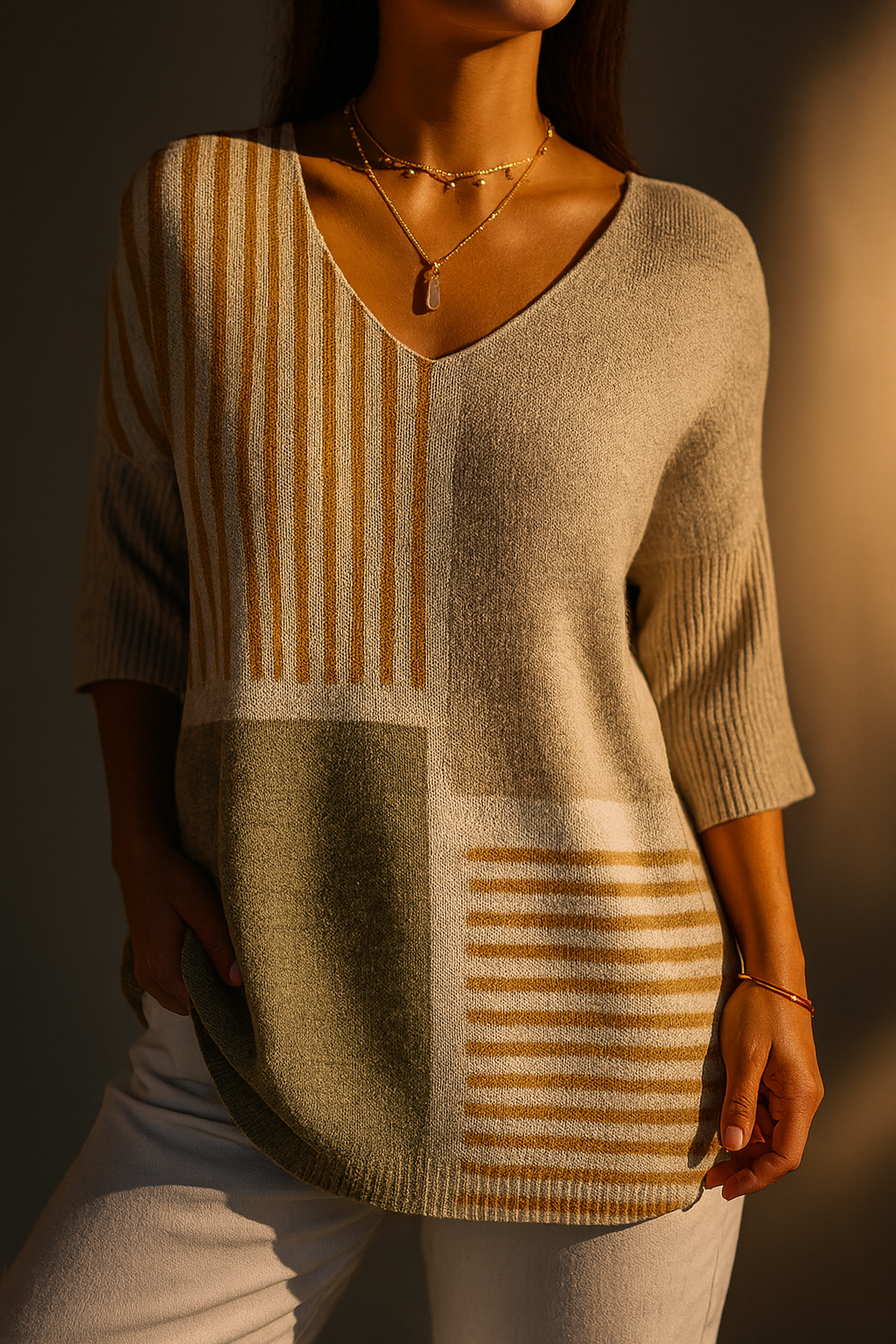 Felicity | Colour-Block Relaxed Pullover