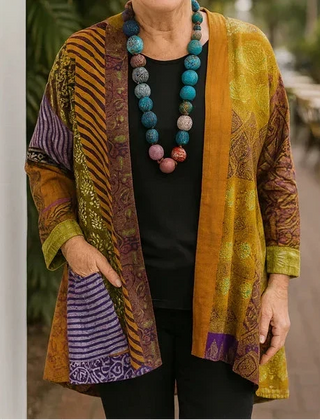 Astrid elegant drape cardigan for women, shown in several colours